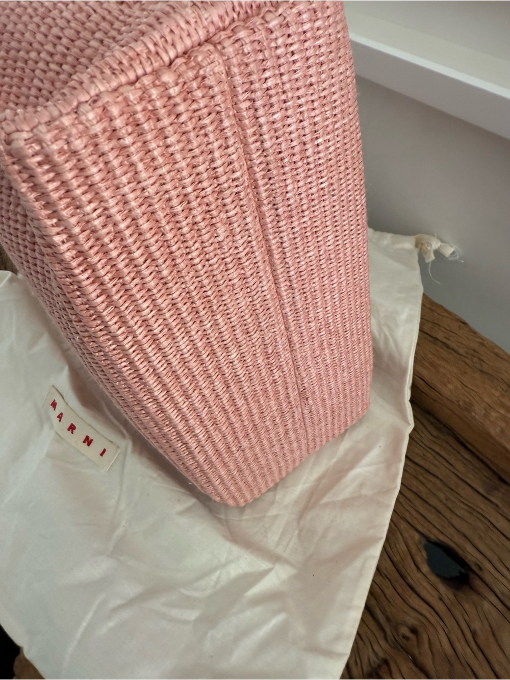 MARNI Woven Pink Tote Bag - Women's Casual Shoulder Bag - Picture 5 of 15